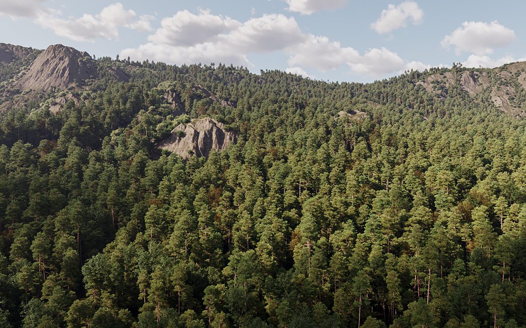 Montañas realistas con 3D Studio, Gaea, Forest Pack y Vray